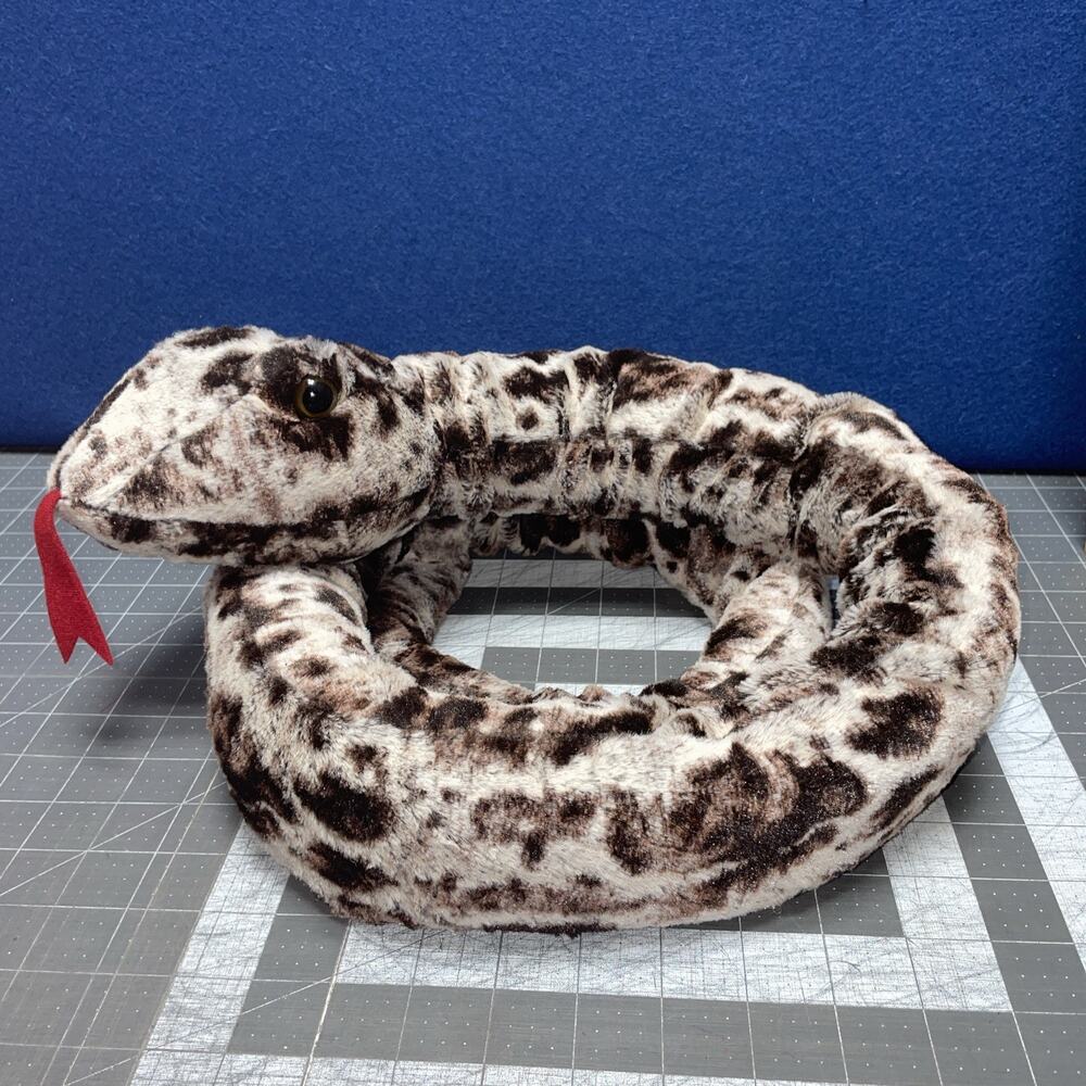 65" Adventure Planet PLUSH SNAKE Brown White Jumbo Stuffed Animal Toy # AP-SNSPR